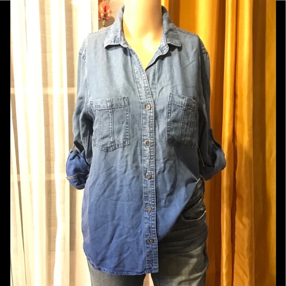 Anthropologie Cloth Stone Denim Shirt 